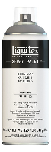 Tinta Acrílica Spray Liquitex 400ml 5599 Neutral Grey 5 Cor Cinza