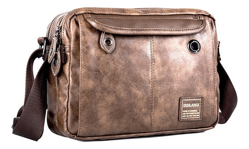 Bandoleras Hombre Vintage Pu Cuero Bolso De Pecho Casual