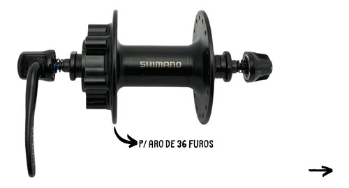 Cubo Dianteiro Shimano Tourney Tx506 36f Rotor 6  Parafusos