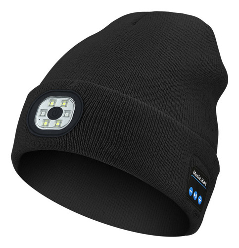 Gorro Bluetooth Led Que Brilla En La Oscuridad