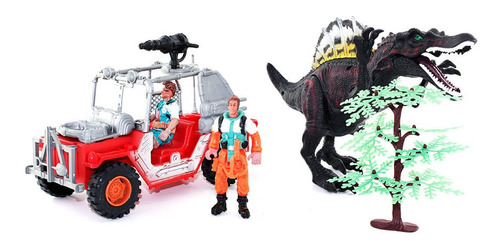 Set De Dinosaurios Back To The Jurassic Mediano Auto