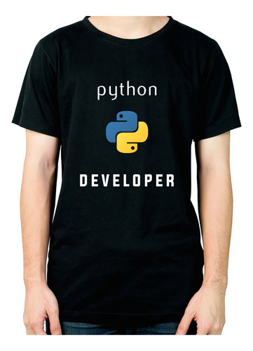 Remera Python Developer Programador Sistemas 817 Dtg Minos