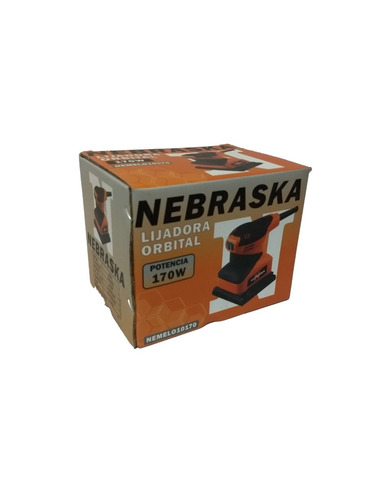 Lijadora De Palma Orbital 170 W 110 X 100 Mm Madera Nebraska