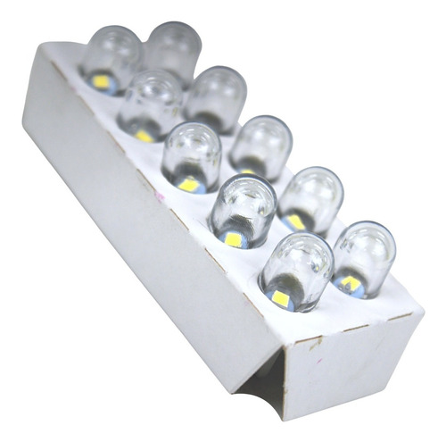 Lâmpada De Led Esmagada Pingão Grande 24v Branca Caixa 10 Un