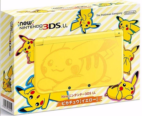 New Nintendo 3ds Xl Amarillo Pikachu Pokemon 