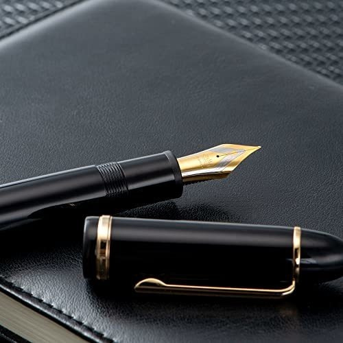 Pluma Estilografica Jinhao X159 Acrilico Negro Punta Fina