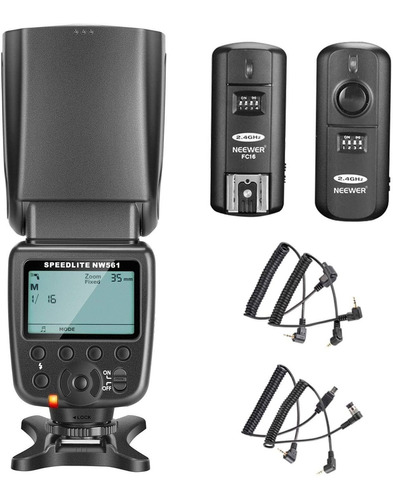 Neewer Nw561 Flash Speedlite Kit Para Canon Nikon Panasonic