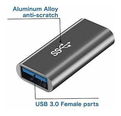 Adaptador Usb 3.0 Qianlink, 2-pack, Tipo A Hembra A Hembra,