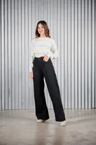 Comprar Pantalones Wide Leg Jeans Negros Talles 36-46 Cenitho