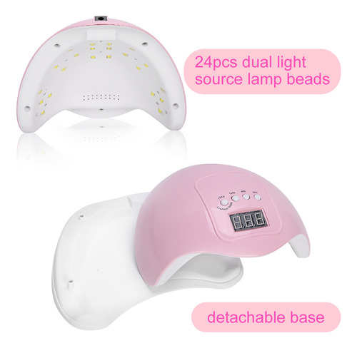 Secador De Polimento De Gel Led Uv Nail 48w Intelligent Timi