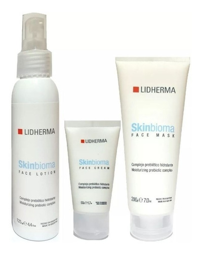 Kit Skinbioma Mascara + Crema Hidratante + Locion Lidherma