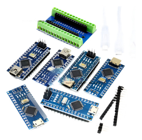 Tarjeta Nano V3.0 3,0+micro Usb+terminal De Expancion