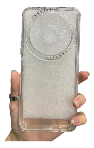Funda Tpu Brillos Colores Para Redmi A3 Transparente Traslucida Brillos
