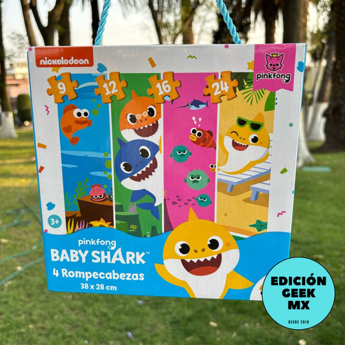 Rompecabezas 4 En 1 Baby Shark 61 Piezas Novelty