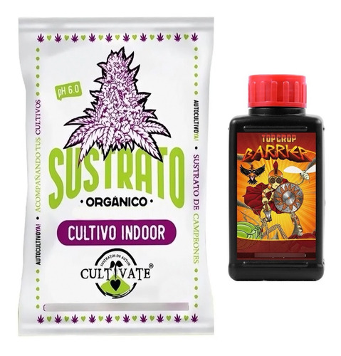 Sustrato Cultivate Indoor 80lt Con Top Crop Barrier 100ml