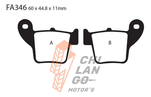 Balatas Ebc Tra. Honda Hm Crm 450 F X Supermoto 07-09 Fa346