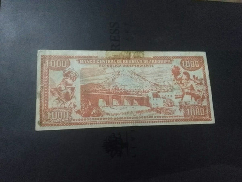 Raro Billete De La Republica Independoente De Arequipa