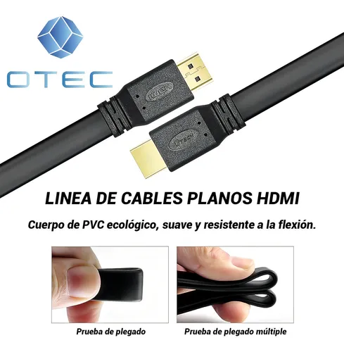 Cable Compatible Con Hdmi, Cable Plano 10 Metros - Otec