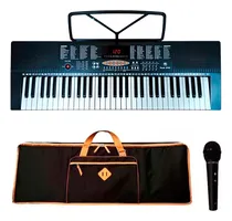 Comprar Teclado Órgano 5 Octavas 61 Teclas + Funda Acolchada + Mic