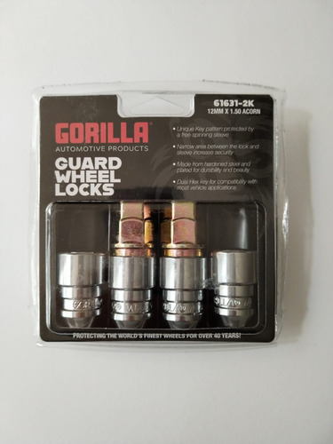 Seguros De Rin Gorilla Con 2 Llaves Para Chevrolet Cavalier.