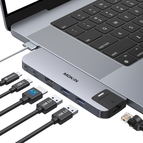 Adaptador De Concentrador Usb C Para Macbook Pro