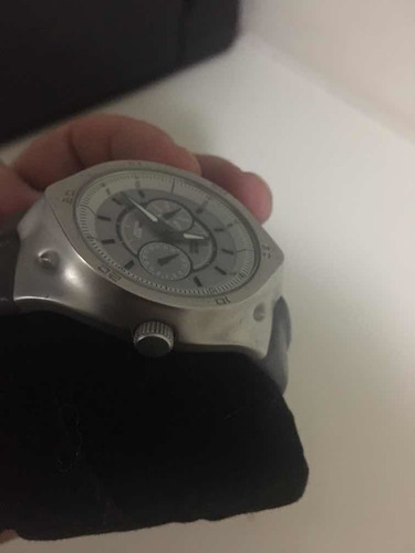 Relógio Chilli Bens Cinza Pulseira De Couro