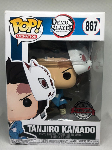 Funko Pop! Ds - Tanjiro Con Mascara #867 Caja Dañada