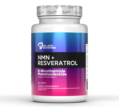 Nmn + Resveratrol - Antienvejecimiento 60 Capsulas | Dr Jack Nutrition