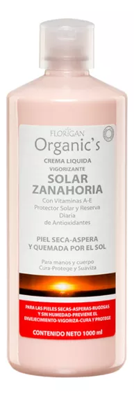 Crema Zanahoria Líquida Vigorizante Solar Florigan 1lt.