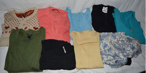 Lote 9 Prendas Ropa Mujer Talle S Sacos