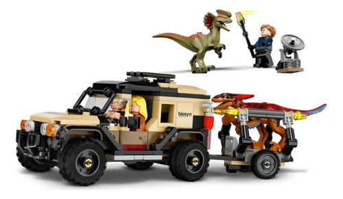 Lego Jurassic World 76951 Transporte Pyroraptor Dilophosauro