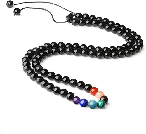 comprar Collar Piedra Natural Turmalina 7chakras Reiki Protección 