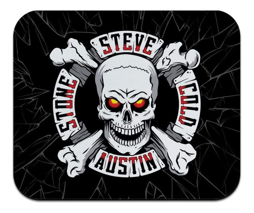 Wwe Piedra Cold Steve Austin Roto Logotipo De Vidrio De...