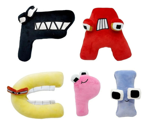 / 5 Unidades/conjunto Alfabeto Lore Muñeco Peluche Juguete