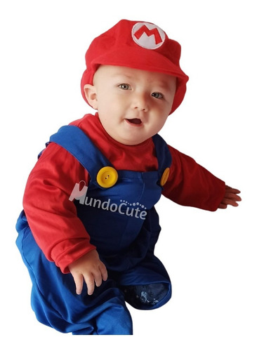 Imagen 1 de 3 de Disfraz Mario Bros Bebé Nintendo Disfraces Bebes Videojuegos