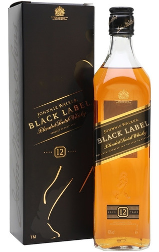 Whisky Johnnie Walker Black Label Con Estuche Importado
