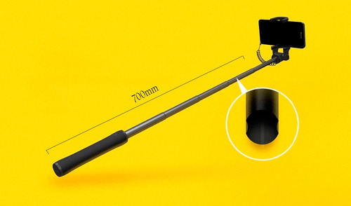 Imagen 7 de 8 de Selfie Stick Xiaomi Wired De Aluminio Para Celulares