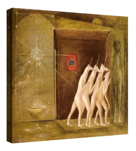 Cuadro El Piso 4706 Leonora Carrington En Lienzo Canvas 