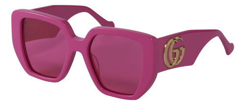 Gucci Gg0956s 006 Square Shape Rosa Gucci Gucci Gucci Gucci Gucci (Usado)