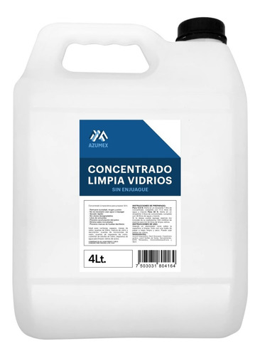 Limpiador Limpia Vidrios Concentrado Base P/ Fabricar 50 Lt