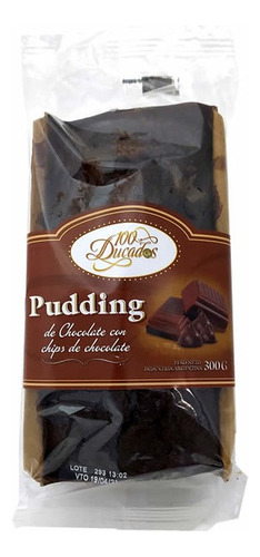 Budin Pudding 100 Ducados Chocolate Con Chips Chocolate 300g