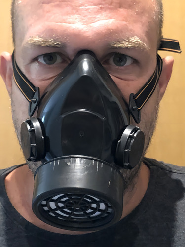 Punk Gás Facial Mask Cosplay Retro Halloween Cyber Gothic Cor Preto Cyberpunk