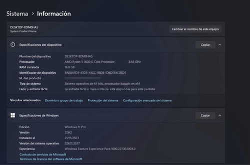 Pc Gamer - Windows 11 Pro - Geforce Gtx 1650 Súper Oc 4gb