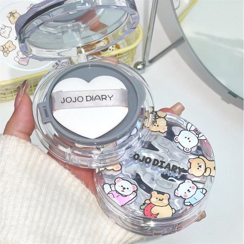 Cushion Base Coreana Hidratante Ligera Esponja Waterproof Ivory White