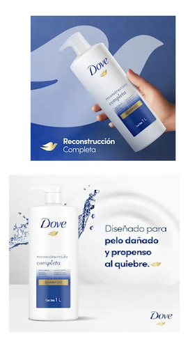 Shampoo Dove Reconstrucción Completa 1 Litro