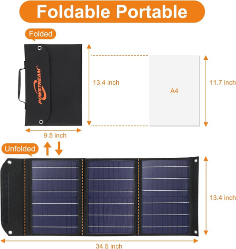 Panel Solar Plegable Portátil De 30 W 