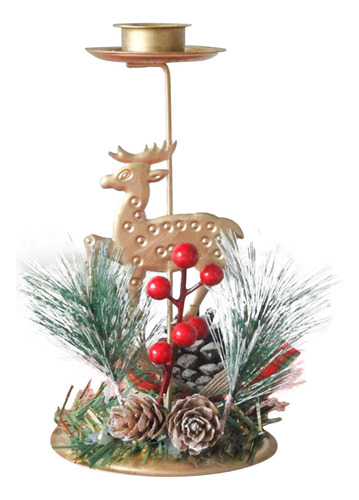 Vela Metálica Con Forma De Árbol De Navidad, Vela De Hierro