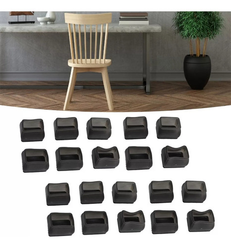 Protector De Suelo For Patas De Silla Rectangular 20 Piezas