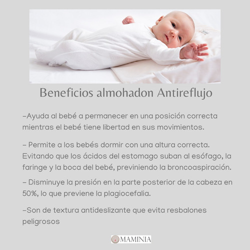 Imagen 4 de 8 de Almohada Almohadón Antireflujo Reflujo Maminia Envío Gratis