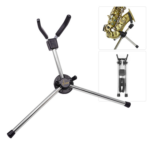 Soporte Portátil De Metal Plegable Para Saxofón Soprano